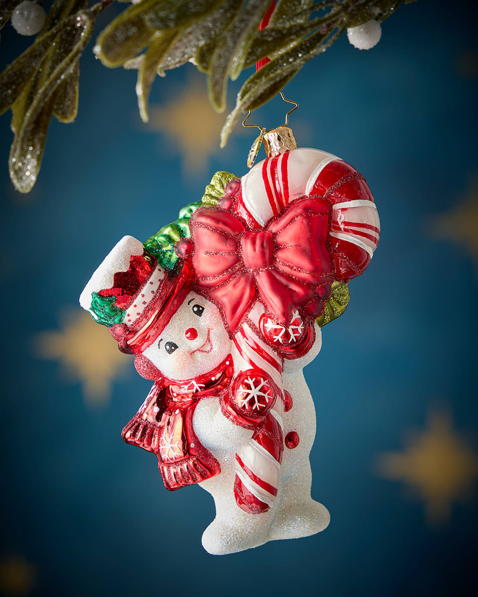 Snowy Retro Cheer Christmas Ornament